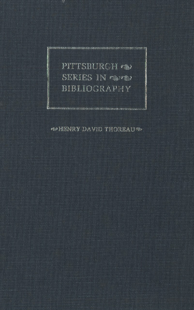 Borst, Henry David Thoreau bibliography