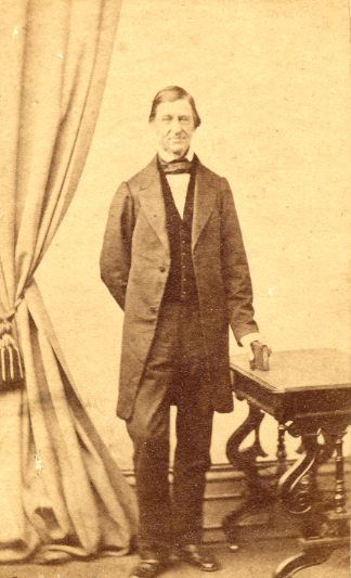 R. W. Emerson, standing