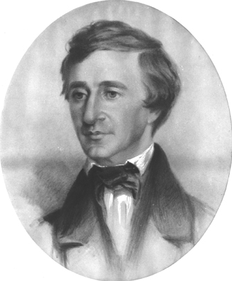 Samuel Worcester Rowse.  Henry David Thoreau, 1854.
