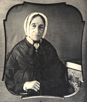 Photograph of Ruth Haskins Emerson in old age, from Emerson family photograph album.