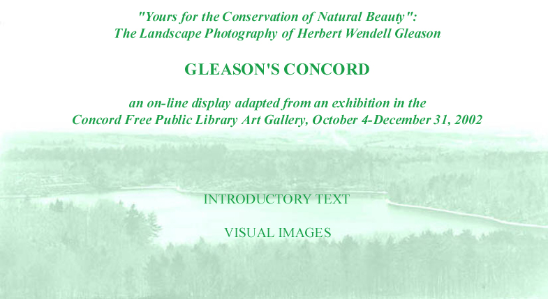 Herbert Wendell Gleason Front Page to the on-line exhibit