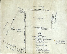 109 Plan of the Cottage House Lot on Main Street, and a Lot on Monroe Street Belonging to Daniel Shattuck ...Oct. 6, 1856