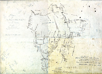 11 Plan of the Noah & Joshua Brooks Farm in Lincoln Mass. ... May 26-8-9-+31st, 1852
