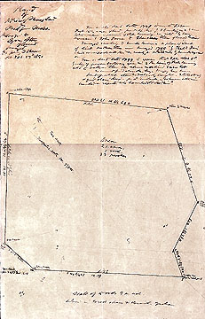 122 Plan of a Piece of Swamp Land in Bedford Mass. Belonging to Cyrus Stow of Concord ... Feb. 20 to 27, 1851