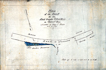 152a Plan of the Road at the East Quarter School ... Nov. 9, 1855