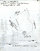 Plan of North Part of R.W.E. Woodlot Burned Last March ... Apr. 30, 1860
