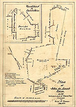 Plan of John Le Grosse's Farm in the North-West Part of Concord, Mass. ... Jan. 1853 [Note: Smaller plan inset upper left corner: 