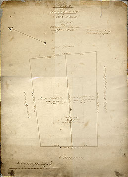 7d  Plan of the Town House Lot ... June 13, 1850