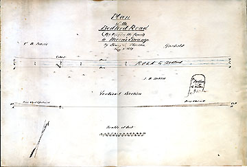 7gPlan of the Bedford Road at Moore's Swamp (Between the Fences) ... May 3, 1859