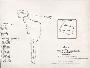 Plan of Land Owned by James McCafferty, in the East Part of Concord, Mass. ... March & April 1851