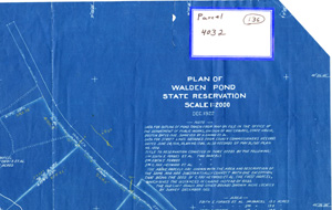 Plan of Walden Pond State Reservation, 1922