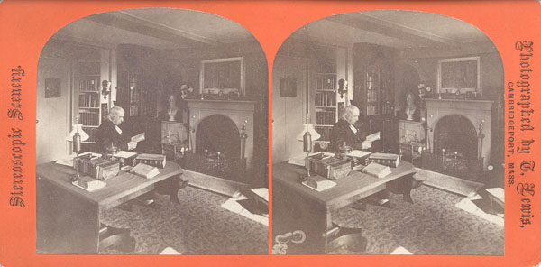 Bronson Alcott in study of Orchard House