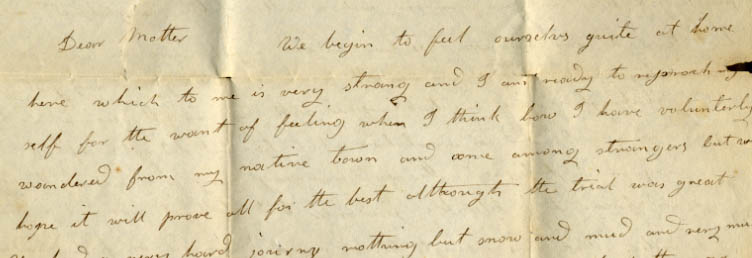 ALS, L.P. Hosmer to Dear Mother, [1830] Dec. 21