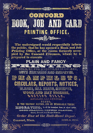 Concord Book, Job and Card Printing Office ... 