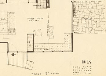Plan of one of the houses from the Kalmia Woods Corporation.