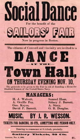 Social Dance for the Benefit of the Sailors' Fair ... 