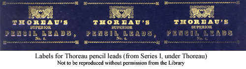 Thoreau Pencil Labels