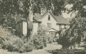 'Orchard 
	House' The Home of Louisa May Alcott, Concord, Mass.; mid 20th century (based on postmark on copy 2