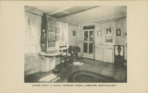 Louisa Alcott's room, Orchard
	 House, Concord, Massachusetts; early 20th century