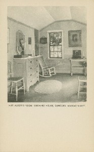 May Alcott's room, Orchard 
	House, Concord, Massachusetts; early 20th century