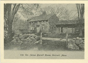 The Col. James Barrett 
	House, Concord, Mass.; early to mid- 20th century