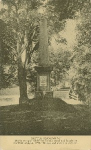 Battle Monument; early 
	20th century