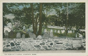 Old Burying Ground, 
	Concord, Mass.; early 20th century