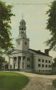 First Parish Meeting House, 
	Concord, Mass.; mid- to late 20th century