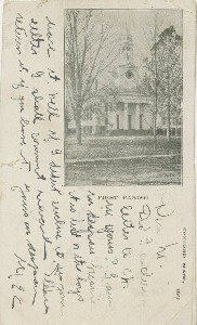 First Parish; circa 1905 
	(postmark date)