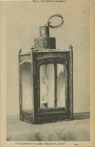 Paul Revere's Lantern, 
	Antiquarian House, Concord, Mass.; early to mid- 20th century