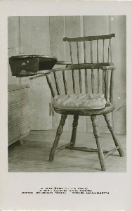 Chair (from the Old 
	Manse) in which Emerson wrote 'Nature' Concord Antiquarian Society, Concord, Massachusetts; early to mid- 20th century