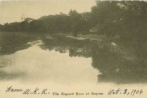 The Concord River at 
	Sunrise; circa 1906 (postmark date)