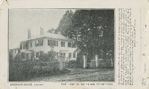 Emerson House, 
	Concord, the Home of Ralph Waldo Emerson; late 19th century - early 20th century
