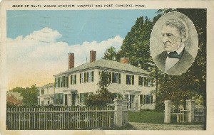 Home of Ralph Waldo 
	Emerson, essayist and poet, Concord, Mass.; early 20th century