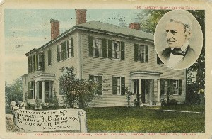 The 'Concord 
	Sage' and philosopher, home of Ralph Wald Emerson, Essayist, and poet, Concord, Mass. Born 1803, Died 1882.; 1911 (postmark date)