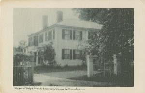Home of Ralph Waldo 
	Emerson, Concord, Massachusetts; early to mid- 20th century