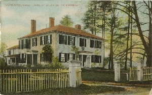 Concord, Mass. Home of 
	Ralph Waldo Emerson; early 20th century