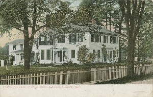 The Home of Ralph Waldo
	 Emerson, Concord, Mass.; early 20th century