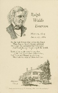 Ralph Waldo Emerson; 
	circa 1969 (postmark date)