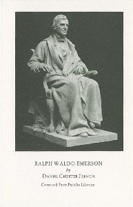 Ralph Waldo Emerson by 
	Daniel Chester French, Concord Free Public Library.; late 20th century or early 21st century