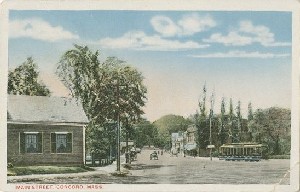 Main Street, Concord, 

Mass.; early 20th century