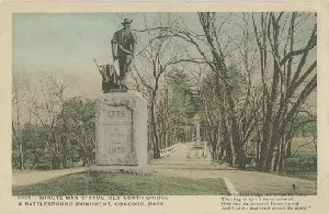 Minute Man Statue, 
	Old North Bridge & Battleground Monument; early 20th century