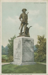The  'Minute 
	Man', Concord, Mass.; early 20th century