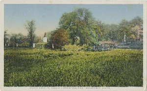 Battlefield, from lower 
	bridge, Concord, Mass.; early 20th century