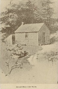 Thoreau's Home at 
	Lake Walden; early 20th century