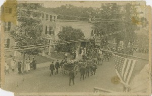 [Funeral procession, 
	Walden Street]; early 20th century