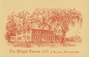 The Wright Tavern 1747 
	at Concord Massachusetts; 20th century