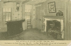 Tap Room in Old Wright 
	Tavern, Concord, Mass.; early to mid-20th century