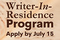 Applications for 2026 Writer in Residence Program thumbnail Photo