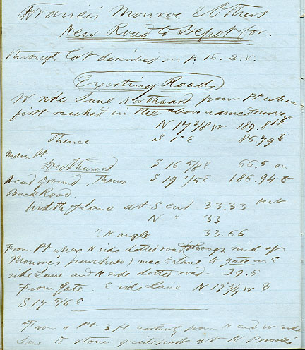Field notes for Thoreau survey 24b